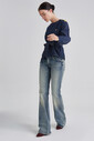 7 For All Mankind Kadın İspanyol Paça Jeans - Thumbnail