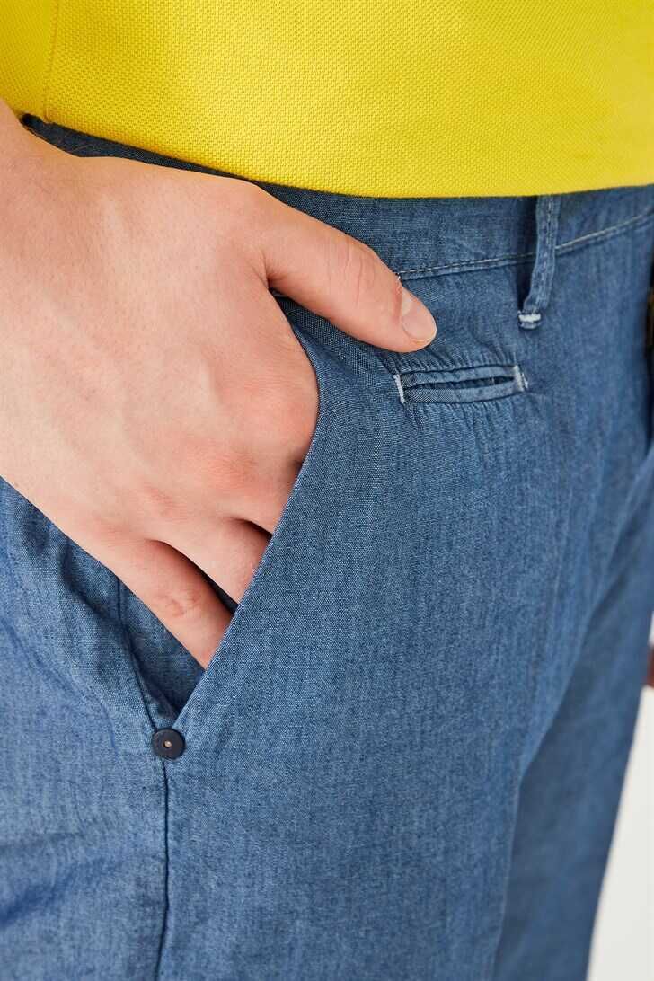 Armati Di Mare Denim Erkek Bermuda Şort - 8