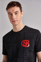 Baldinini Bisiklet Yaka Logolu Erkek T-Shirt - Thumbnail
