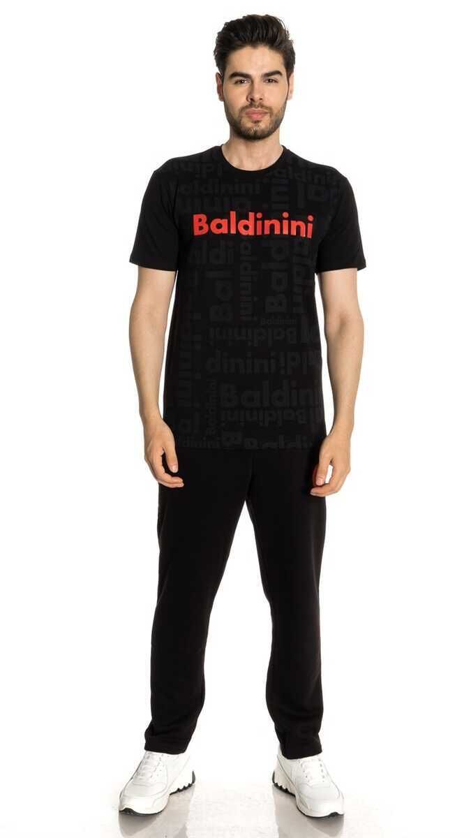 Baldinini Erkek Logolu Bisiklet Yaka T-Shirt - 1