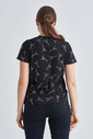 Balenciaga Eyfel Kulesi Desenli Kadın T-Shirt - Thumbnail
