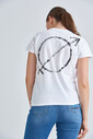 Balenciaga Kadın Bisiklet Yaka T-Shirt - Thumbnail