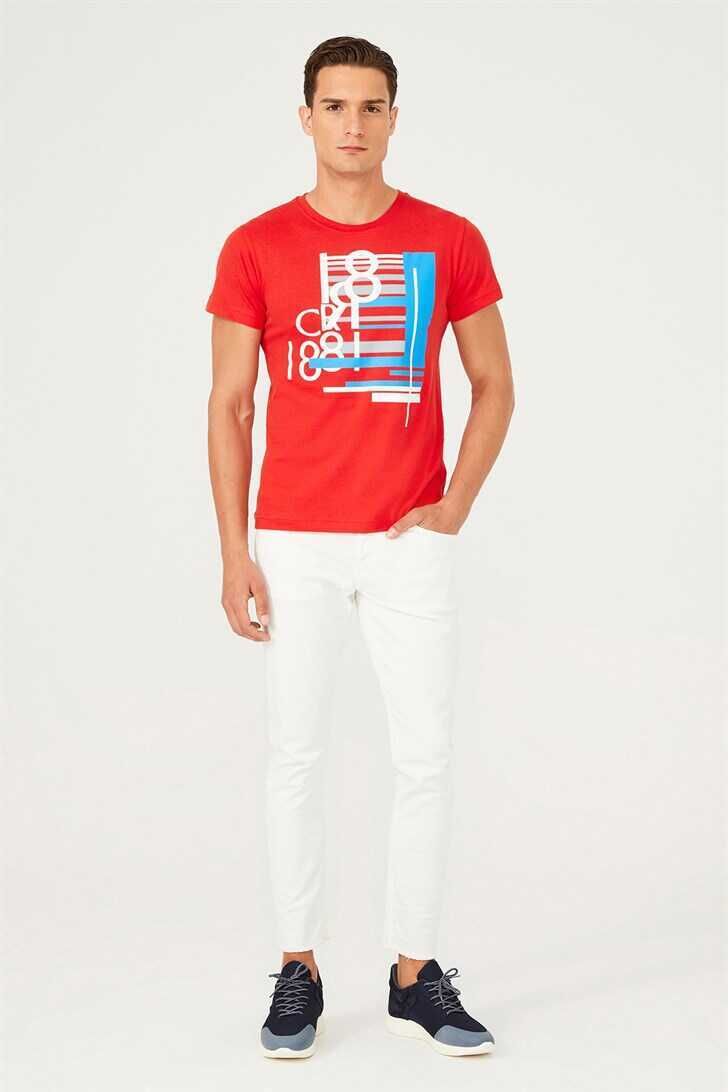 Bisiklet Yaka Erkek T-Shirt - 4