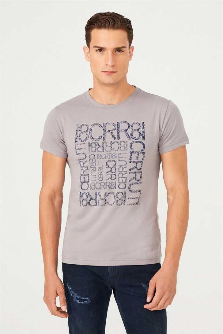 Bisiklet Yaka Erkek T-Shirt - 1