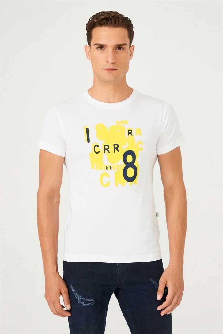 Bisiklet Yaka Erkek T-Shirt - 1