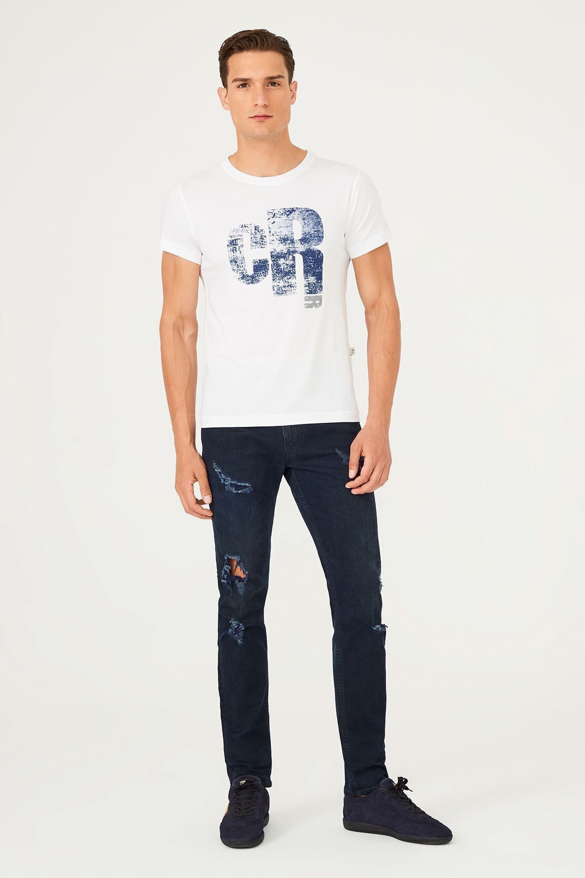 Bisiklet Yaka Erkek T-Shirt - 10
