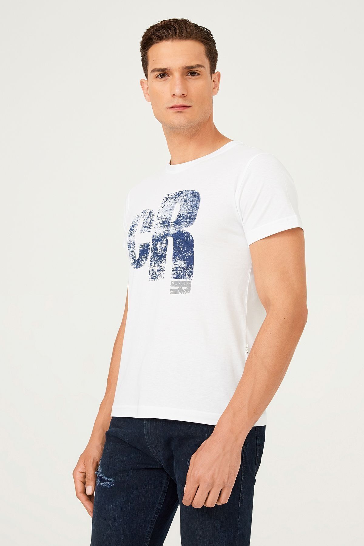 Bisiklet Yaka Erkek T-Shirt - 11