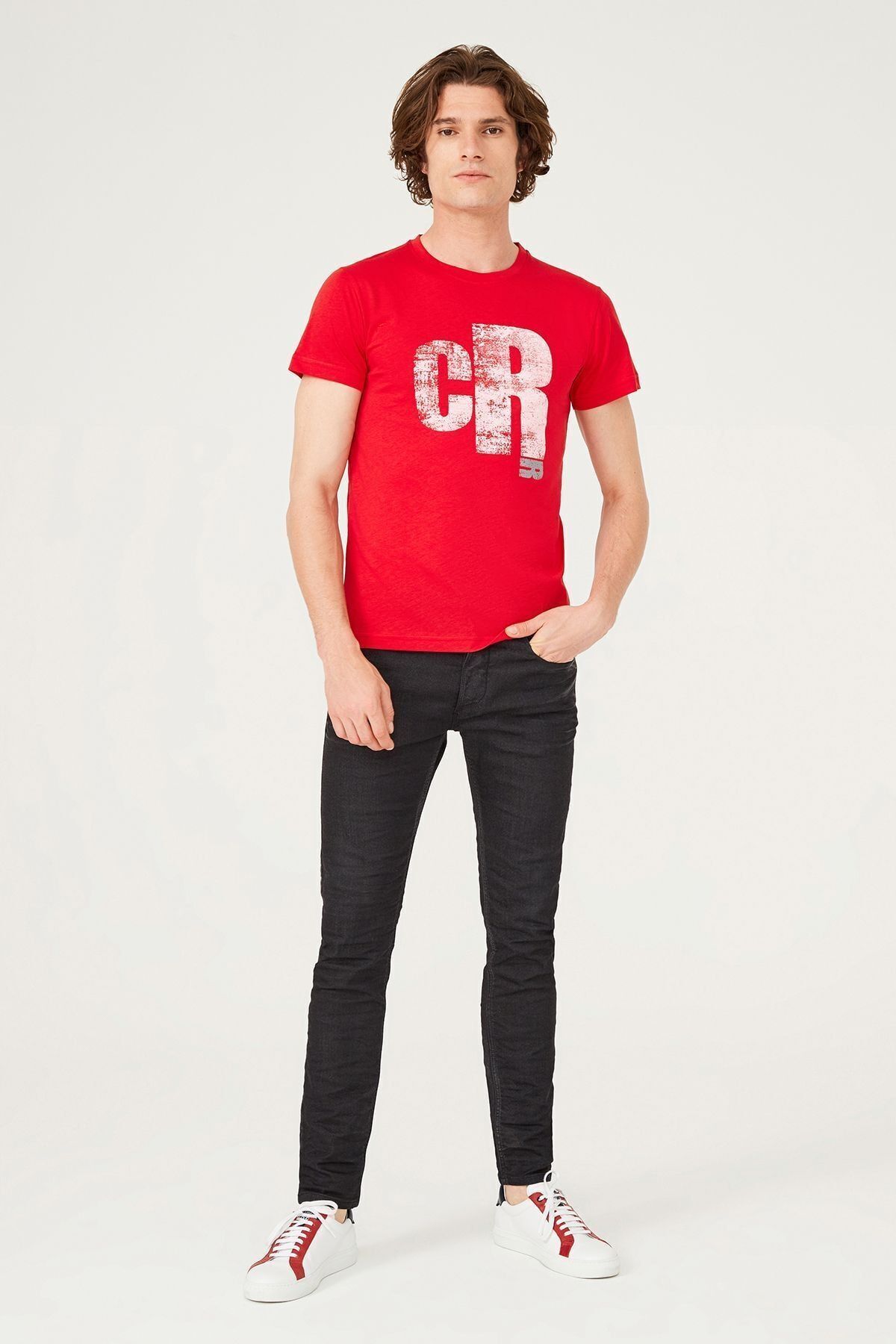 Bisiklet Yaka Erkek T-Shirt - 11