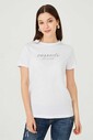 Bisiklet Yaka Kadın T-Shirt - Thumbnail
