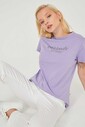 Bisiklet Yaka Kadın T-Shirt - Thumbnail