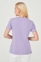 Bisiklet Yaka Kadın T-Shirt - Thumbnail