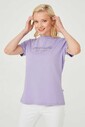 Bisiklet Yaka Kadın T-Shirt - Thumbnail