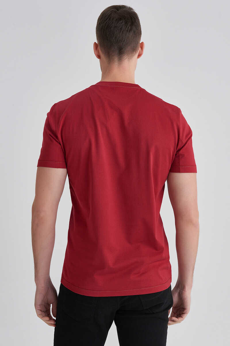 Brunello Cucinelli Erkek Bisiklet Yaka T-Shirt - 4