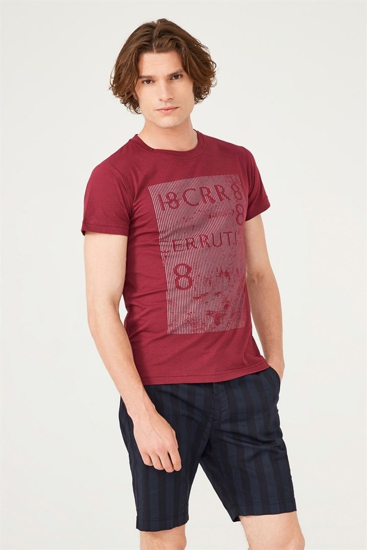 Cerruti 1881 Erkek Bisiklet Yaka T-Shirt - 10
