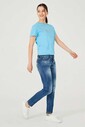 Dar Paça Normal Bel Kadın Jeans - Thumbnail