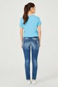 Dar Paça Normal Bel Kadın Jeans - Thumbnail