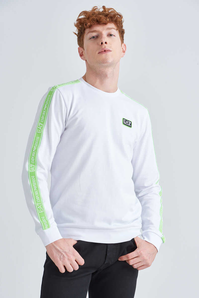 EA7 Erkek Bisiklet Yaka Sweatshirt - 1