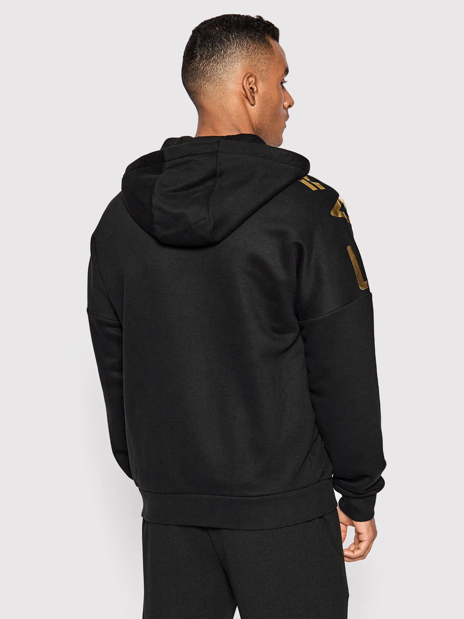 EA7 Erkek Fermuarlı Kapşonlu Sweatshirt - Thumbnail