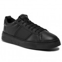 Emporio Armani Bağcıklı Deri Sneaker - Thumbnail