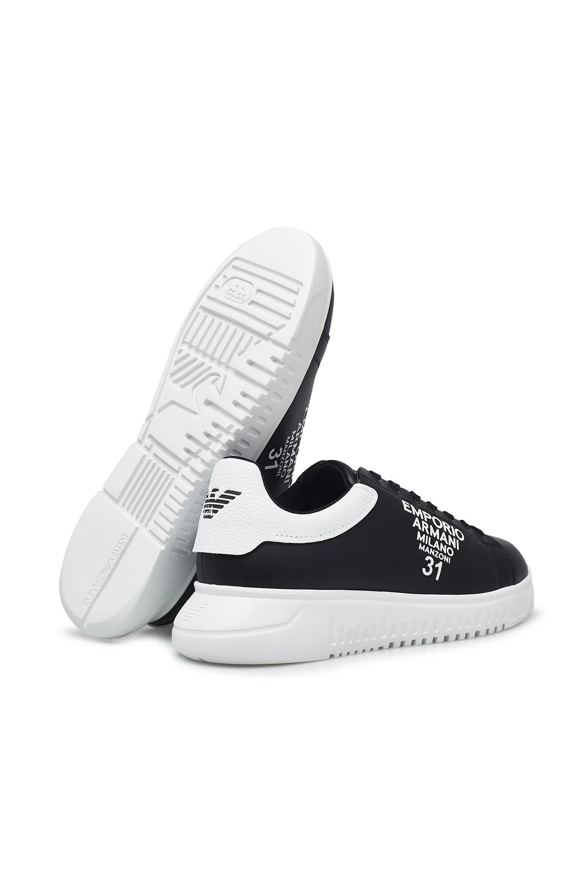 Emporio Armani Erkek Deri Sneaker - Thumbnail
