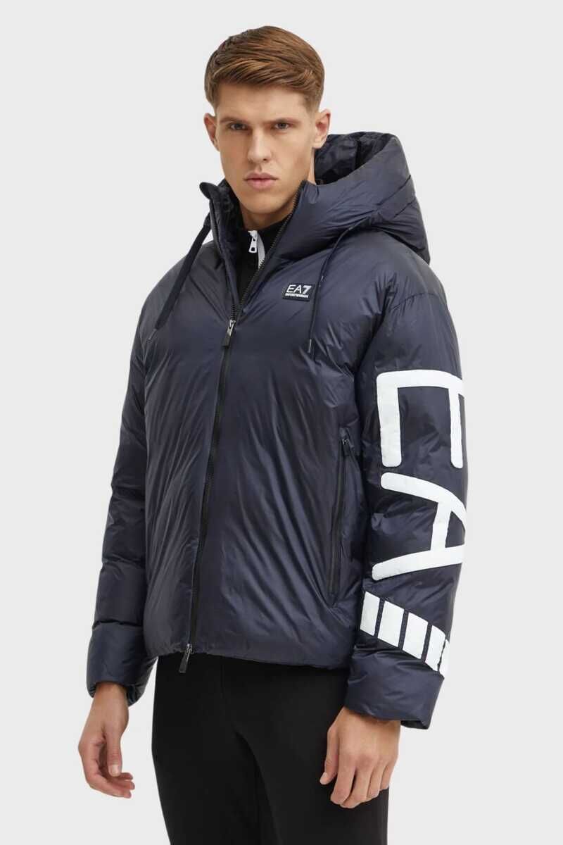 Emporio Armani Erkek Kapşonlu Şişme Mont - 1