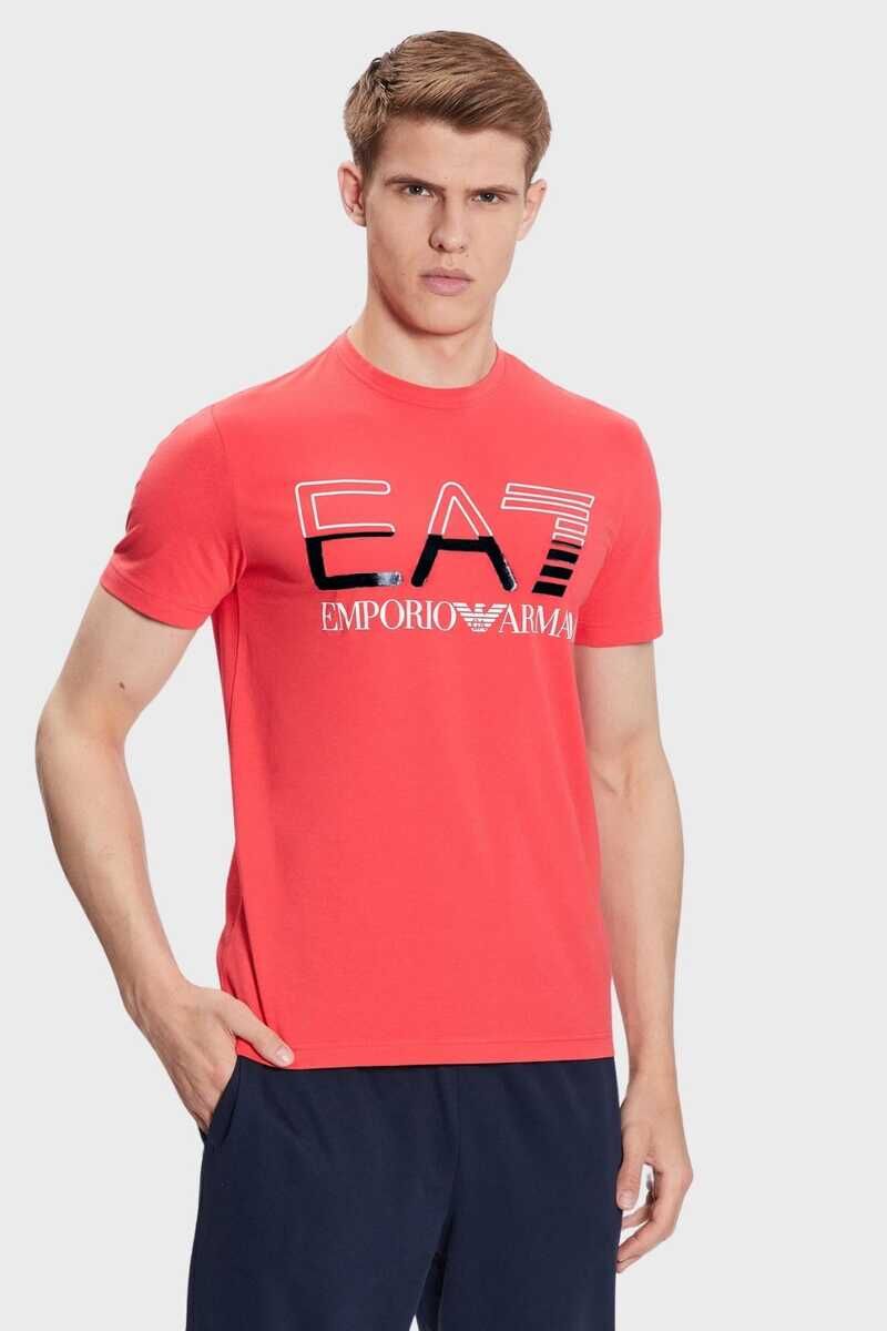 Emporio Armani Erkek Logolu Bisiklet Yaka T-Shirt - 1