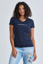 Emporio Armani Kadın Bisiklet Yaka T-Shirt - Thumbnail