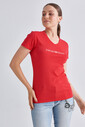 Emporio Armani Kadın Bisiklet Yaka T-Shirt - Thumbnail