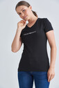 Emporio Armani Kadın Bisiklet Yaka T-Shirt - Thumbnail