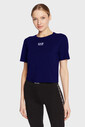 Emporio Armani Kadın Crop T-Shirt - Thumbnail