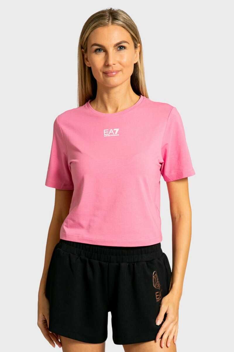 Emporio Armani Kadın Crop T-Shirt - 1
