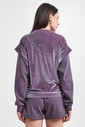 Emporio Armani Kadın Kadife Sweatshirt - Thumbnail