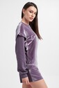 Emporio Armani Kadın Kadife Sweatshirt - Thumbnail