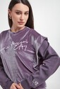 Emporio Armani Kadın Kadife Sweatshirt - Thumbnail