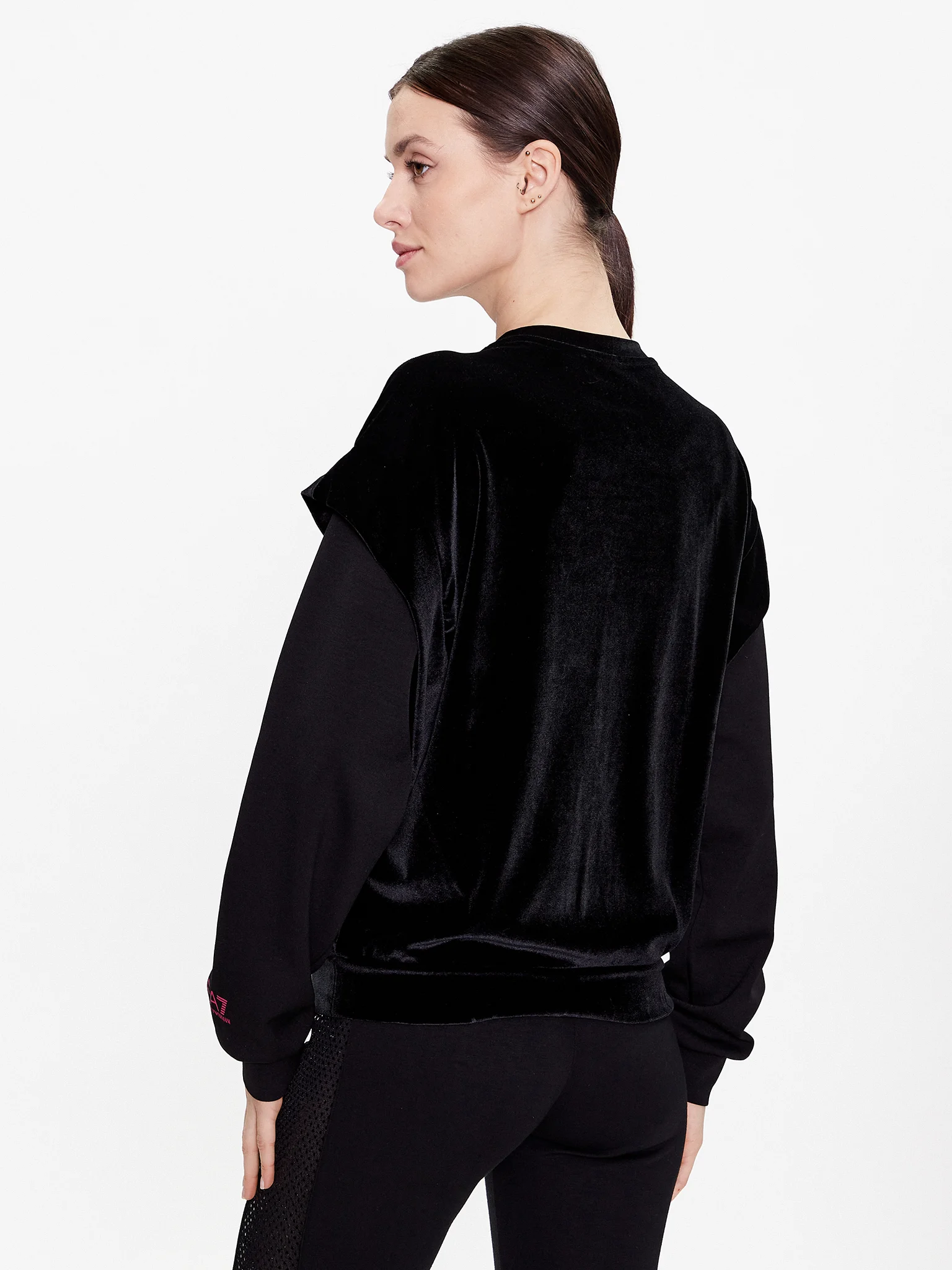 Emporio Armani Kadın Kadife Sweatshirt - Thumbnail