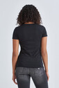 Emporio Armani Kadın Logolu Bisiklet Yaka T-Shirt - Thumbnail