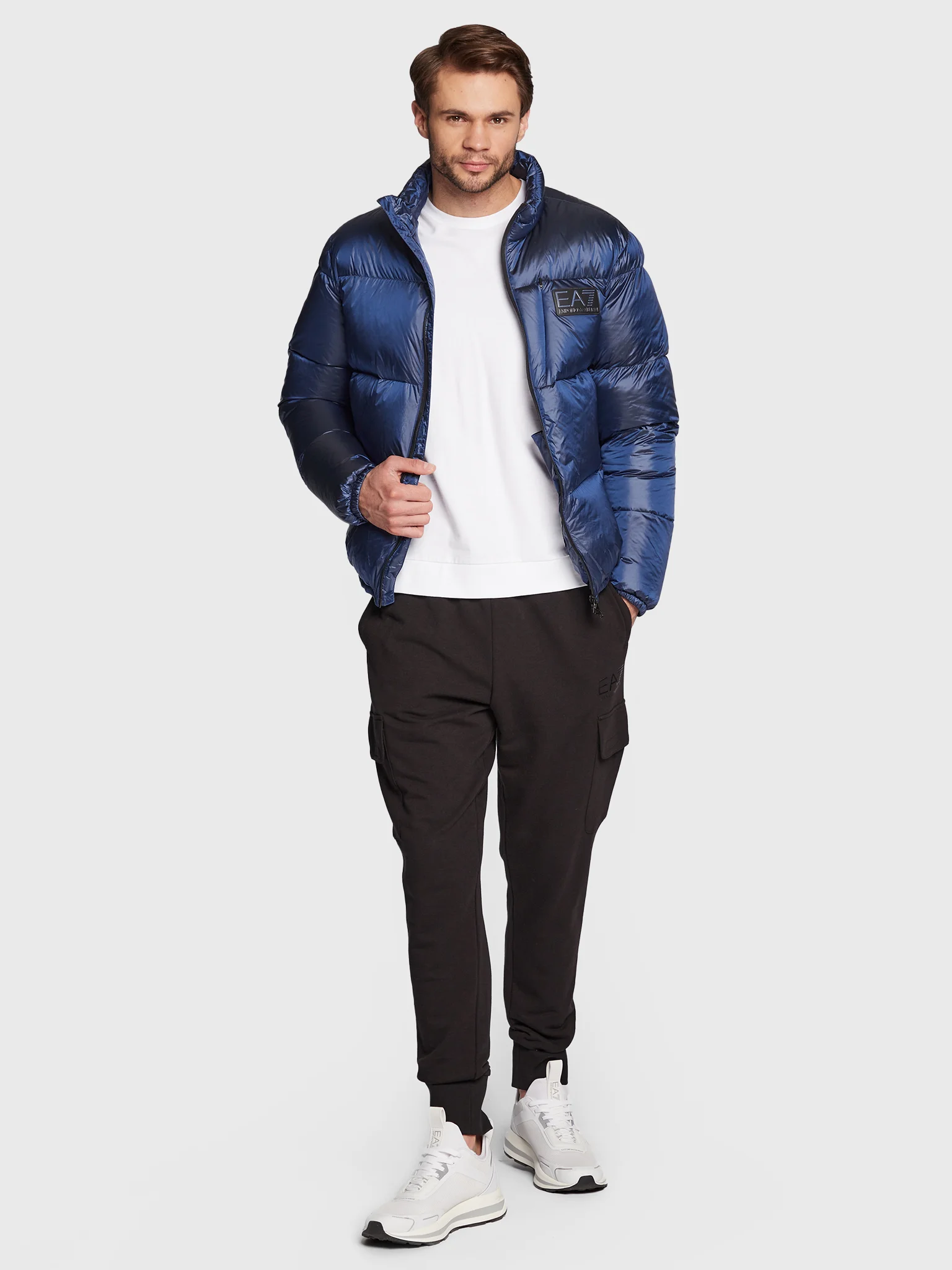 Emporio Armani Kaz Tüyü Erkek Şişme Mont - Thumbnail