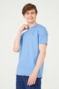 Erkek Bisiklet Yaka Kısa Kollu T-Shirt - Thumbnail