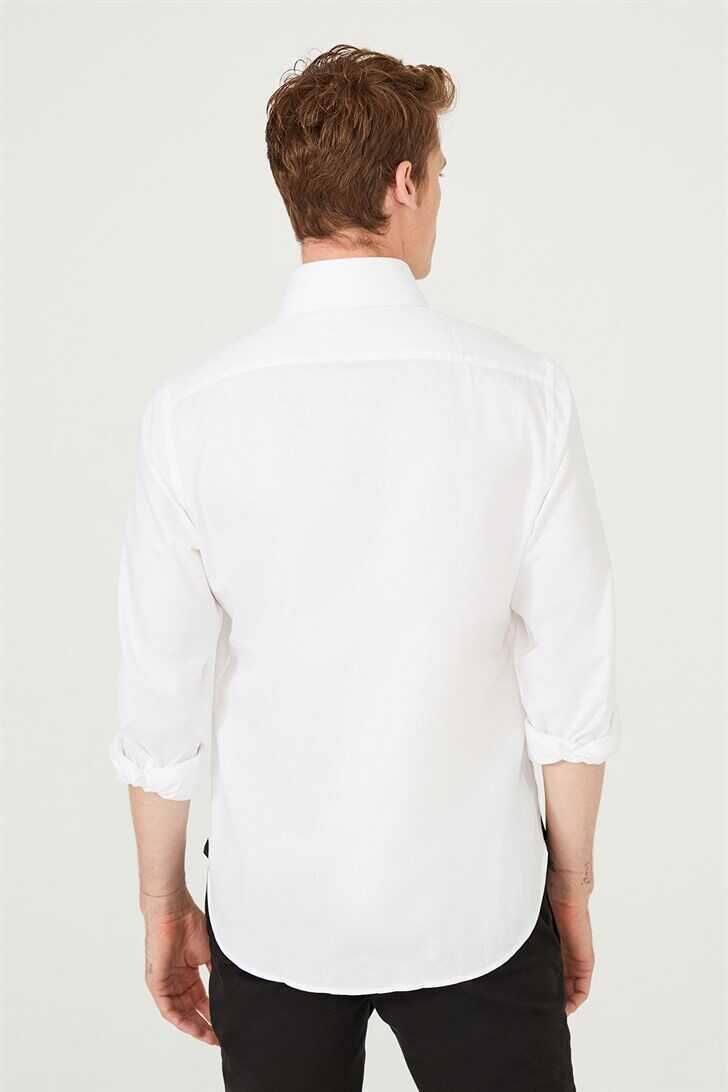 Erkek Slim Fit Uzun Kollu Gömlek - 6