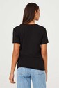 Frankie Morello Bisiklet Yaka Kadın T-Shirt - Thumbnail