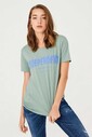 Frankie Morello Bisiklet Yaka Kadın T-Shirt - Thumbnail