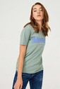 Frankie Morello Bisiklet Yaka Kadın T-Shirt - Thumbnail
