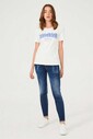 Frankie Morello Bisiklet Yaka Kadın T-Shirt - Thumbnail