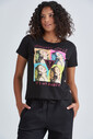 Guess Baskılı Kadın T-Shirt - Thumbnail