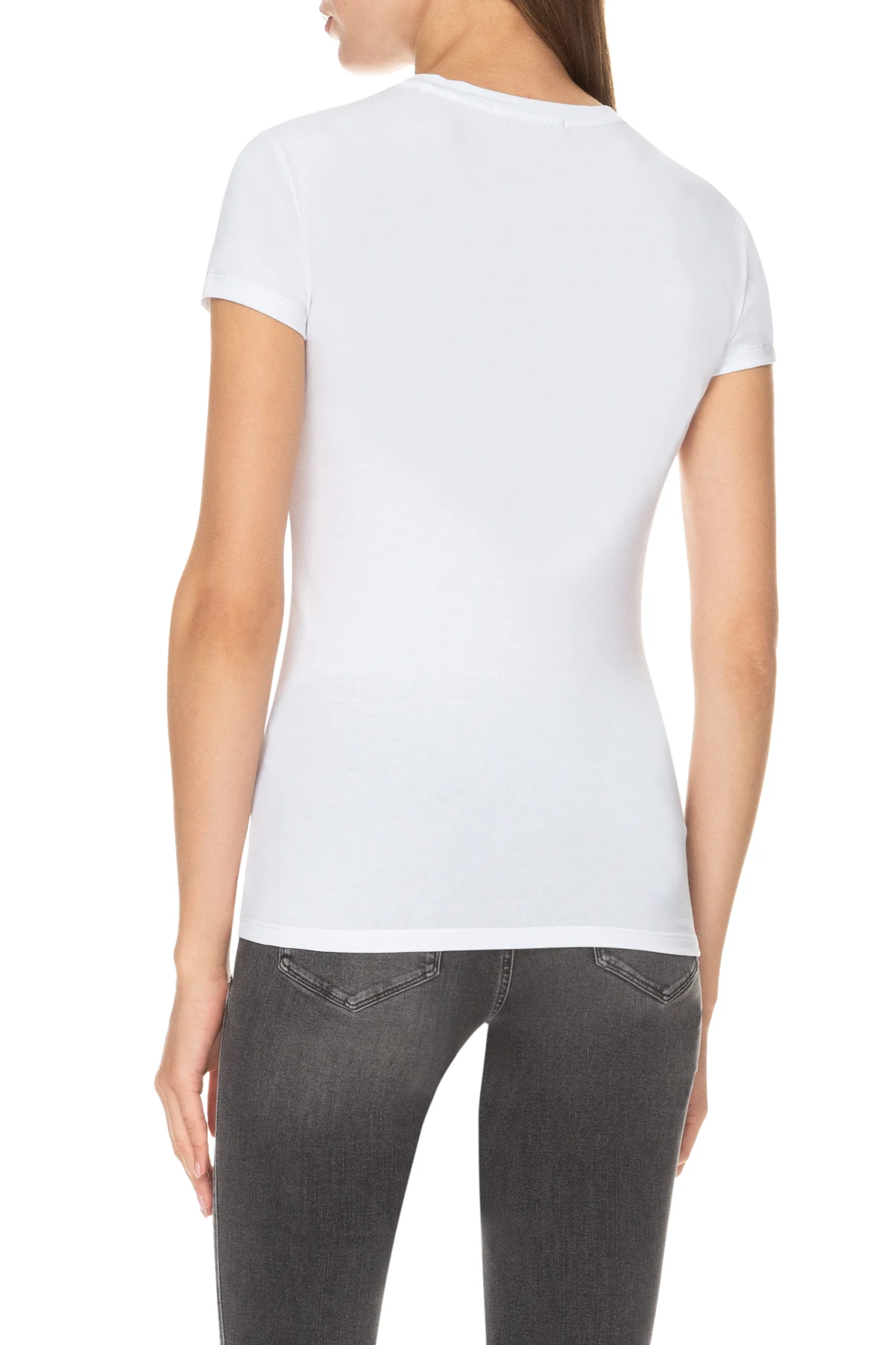 Guess Çiçek Desenli Kadın T-Shirt - Thumbnail
