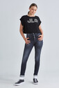 Guess JLO Baskılı Kadın Crop T-Shirt - Thumbnail