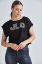 Guess JLO Baskılı Kadın Crop T-Shirt - Thumbnail