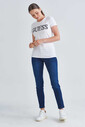 Guess Taşlı Logolu Bisiklet Yaka Kadın T-Shirt - Thumbnail