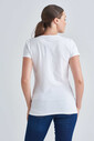 Guess Taşlı Logolu Bisiklet Yaka Kadın T-Shirt - Thumbnail