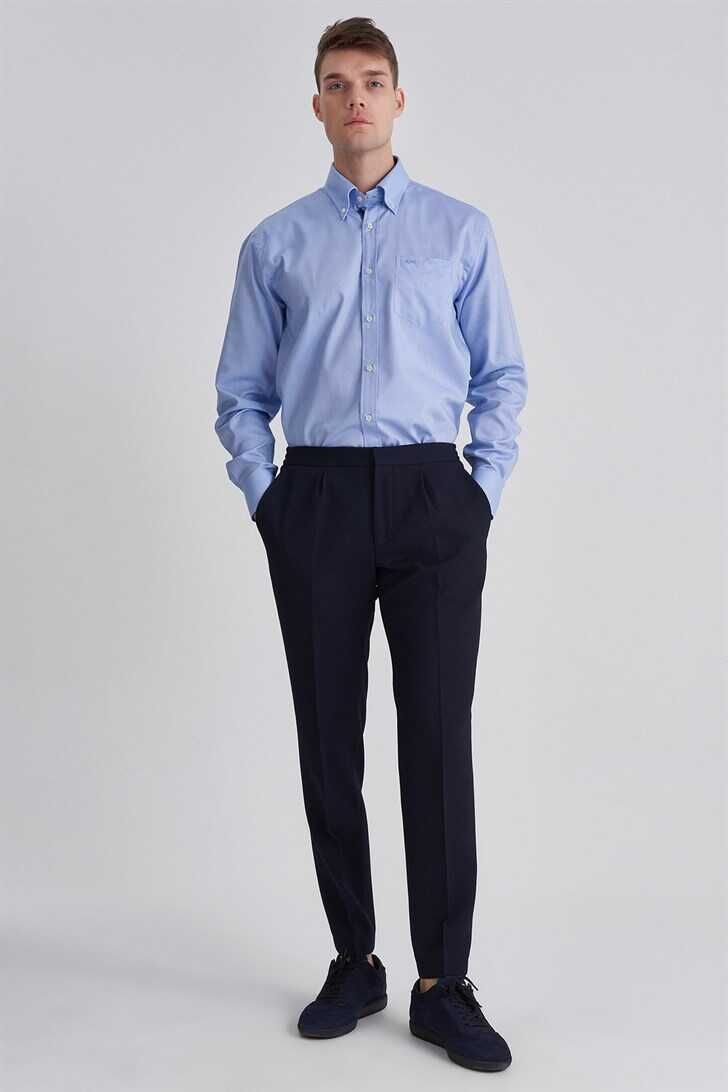 Hugo Boss Erkek Slim Fit Yün Pantolon - 6
